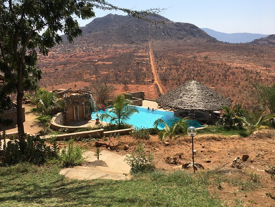 view of Tsavo from Lion Hill Lodge
